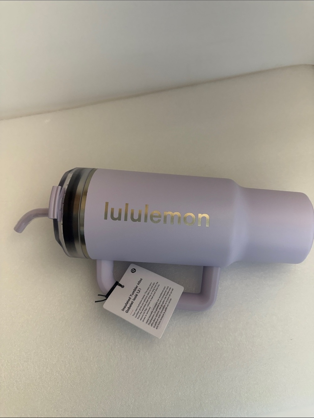 🆕 LULULEMON Insulated Tumbler 40oz Faint Lavender NWT - Picture 10 of 15